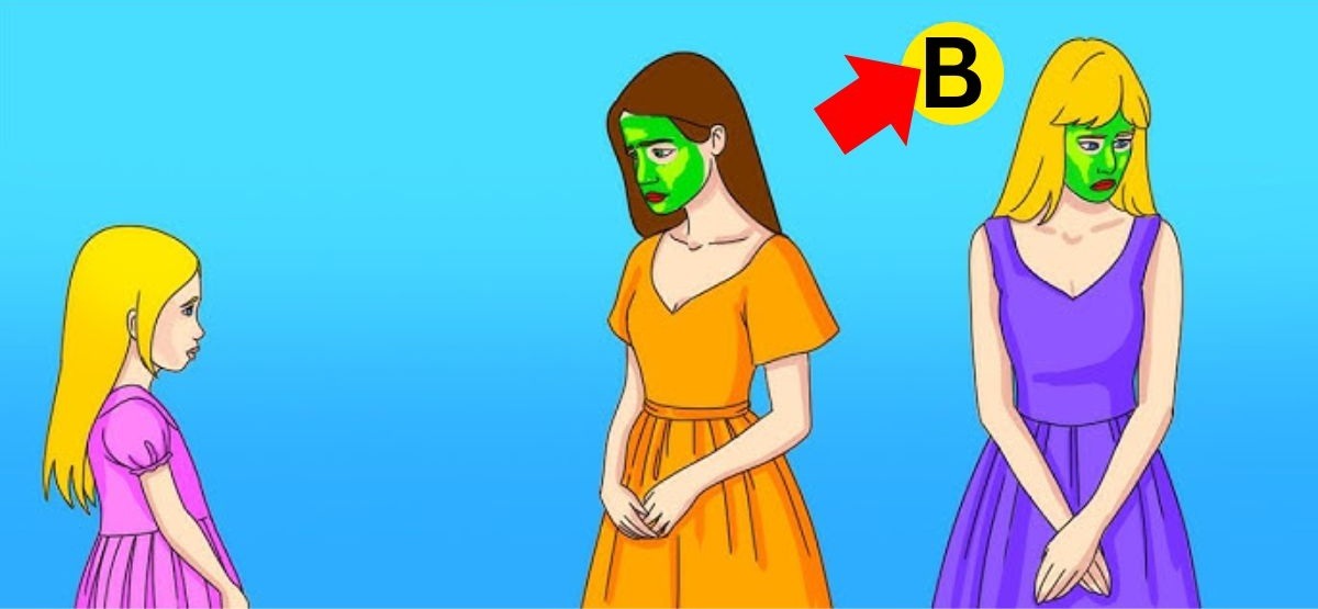 Resposta do teste de QI - Veja quem é a mãe da criança. Fonte: Jagran Josh.